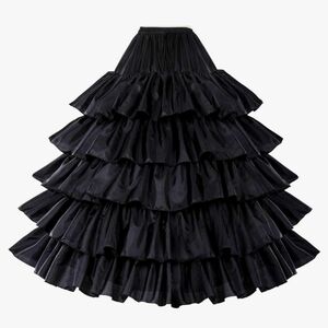 Black Hoop Skirt Petticoat S/M